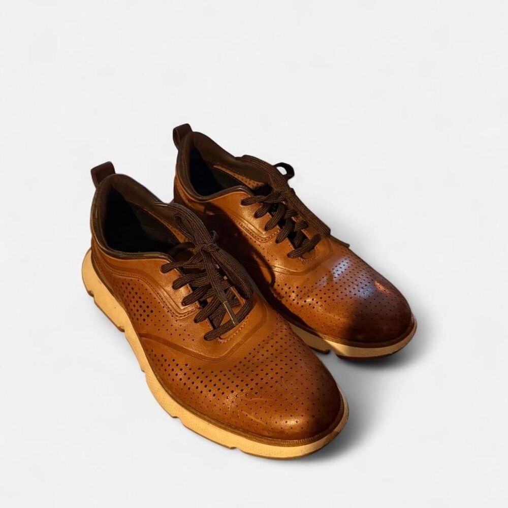Cole-haan Men's Brown and Tan Oxfords